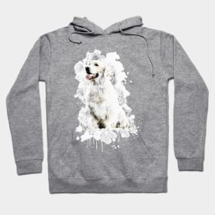 A watercolor of the Golden Retriever Dog Hoodie